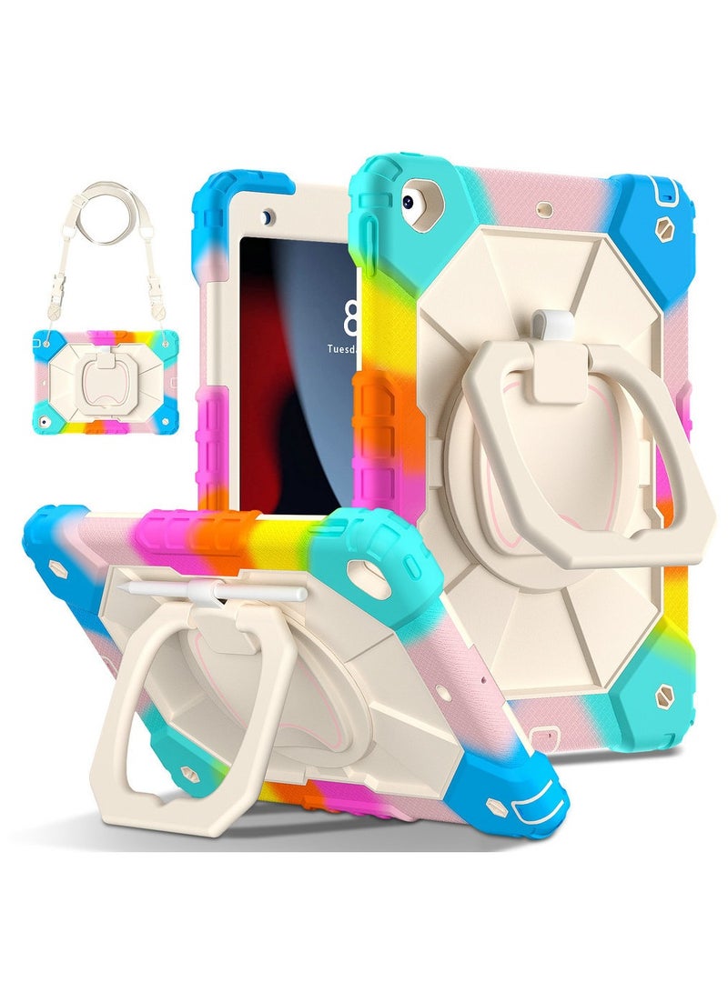 Case for iPad Air 13 Inch 2024,Kids Friendly Case with Pencil Holder,Foldable Kickstand Thickned Cornor Heavy Duty Shockproof Cover - Image 1